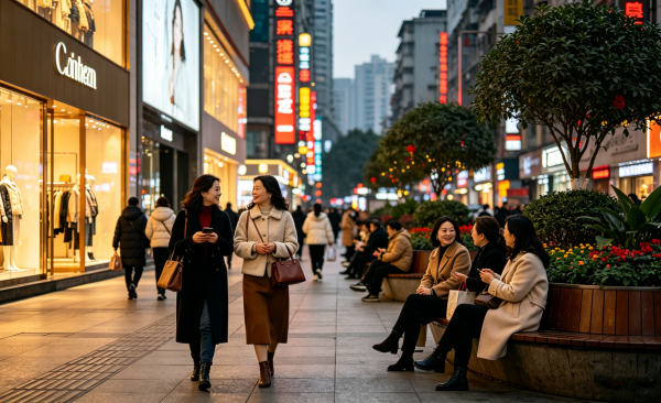 水井沟与佳乐汇 泸州繁华里的女性风景
