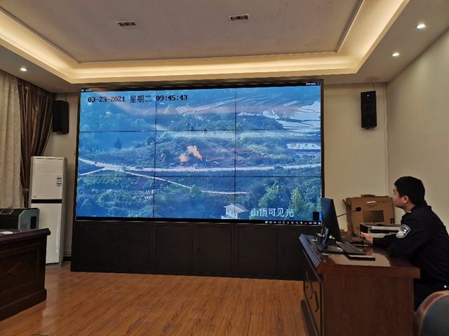 江阳区方山云峰寺开展森林防灭火实战演练